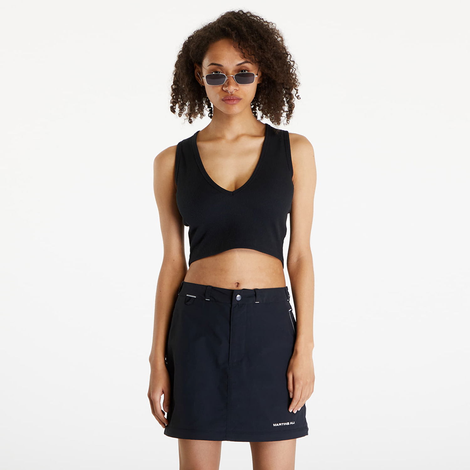 Tanktop Converse Top x Martine Ali Tank Top Black Sort | 10026801-A01, 0