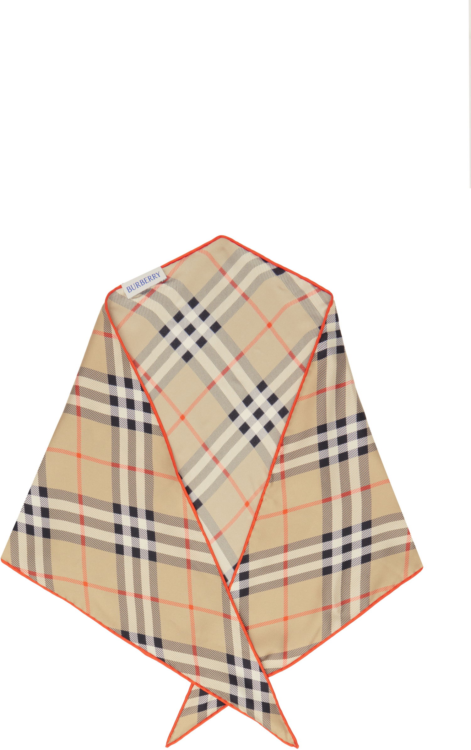 Tørklæde Burberry Diamond Silk Scarf Beige | 8101852, 0