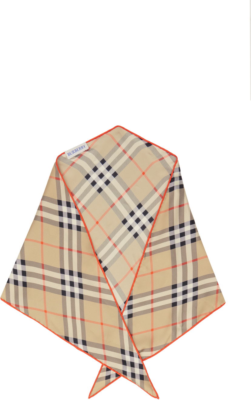 Tørklæde Burberry Diamond Silk Scarf Beige | 8101852