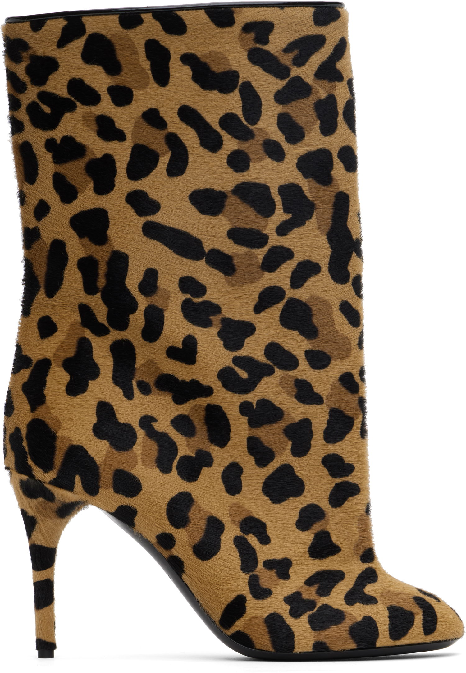 Tøj Alaïa ALAÏA Low 90 Leopard Print Calf Hair Boots Brun | AA3B098CK205, 0
