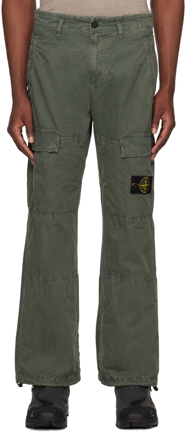 Cargo bukser Stone Island Patch Cargo Pants "Khaki" Grøn | 8015311WA