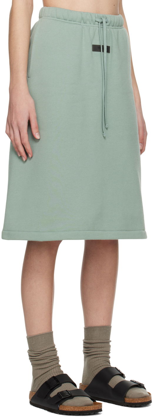 Nederdel Fear of God ESSENTIALS Drawstring Midi Skirt Grøn | 160BT225031FW, 1