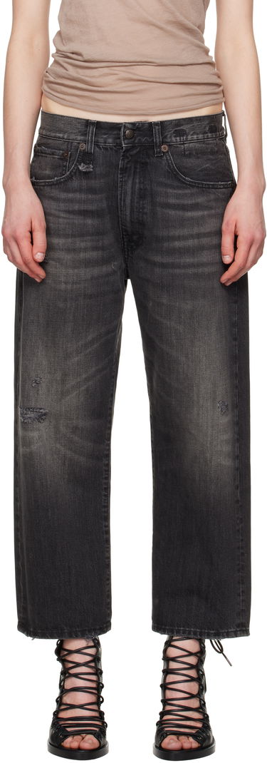 Jeans R13 R13 X-Boyfriend Distressed Jeans Sort | R13WD211-D284A, 0