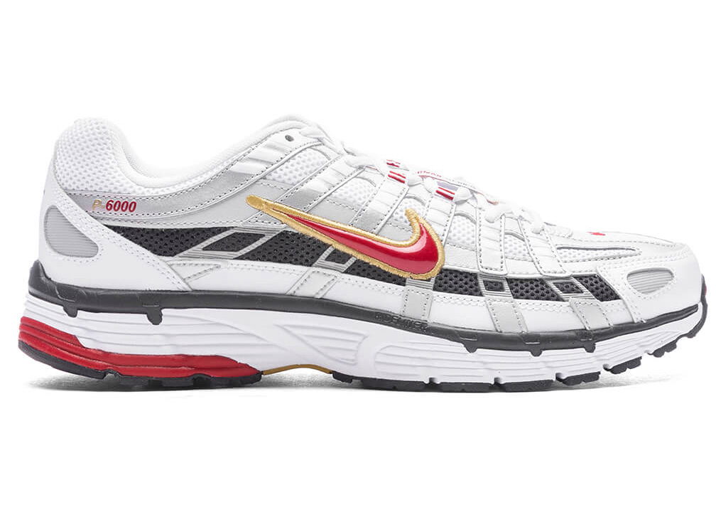 Sneakers og sko Nike P-6000 Platinum Varsity Red Hvid | CD6404-102, 0
