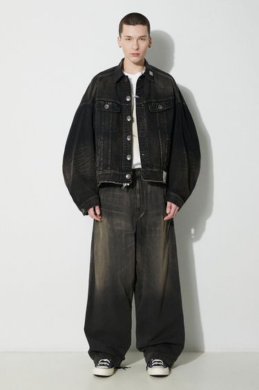 Jakke Maison MIHARA YASUHIRO Combination Denim Jacket Sort | A12BL022, 1