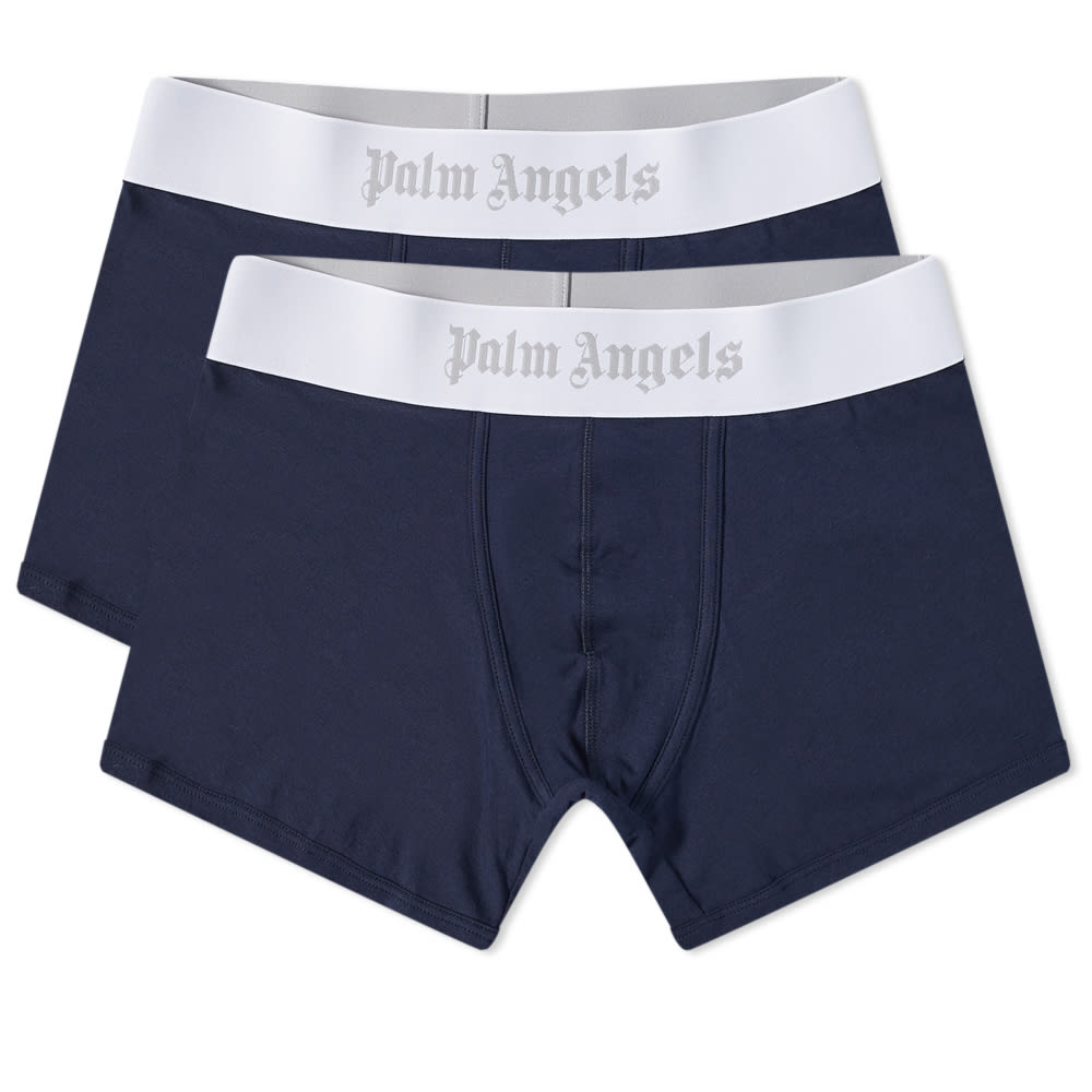 Boksere Palm Angels Boxer Short - 2 Pack Mørkeblå | PMUH002S23FAB0064601, 0
