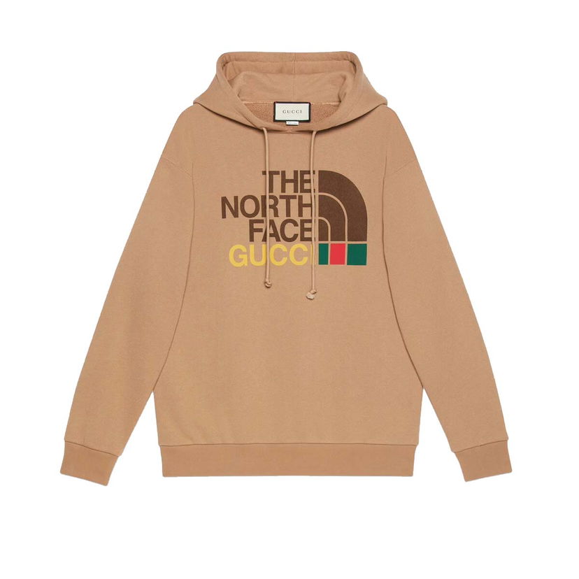Sweatshirt Gucci The North Face x Cotton Sweatshirt Brown Beige | ‎615061 XJDBY 2597