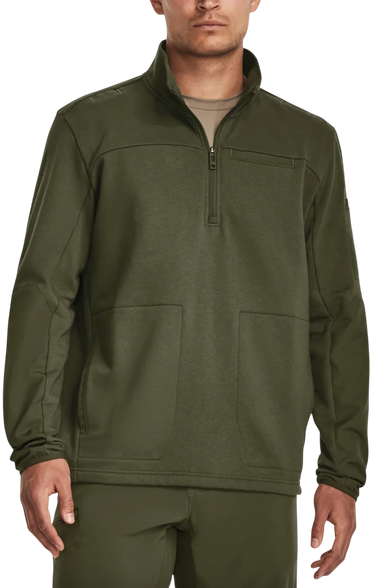 Sweatshirt Under Armour Under Armour Tac Rival Job Fleece 1/4 Zip Grøn | 1379203-390, 0