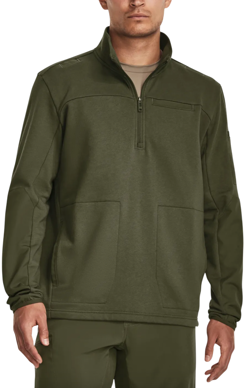 Sweatshirt Under Armour Under Armour Tac Rival Job Fleece 1/4 Zip Grøn | 1379203-390
