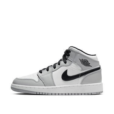 Sneakers og sko Jordan Air Jordan 1 Mid GS "Light Smoke Grey" Grå | 554725-092, 1