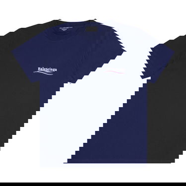 T-shirt Balenciaga Small Fit T-Shirt Mørkeblå | 620967 TKVJ1 1195, 1