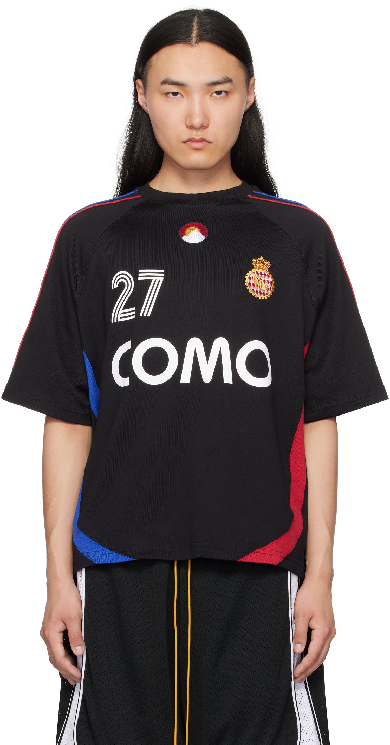 T-shirt Rhude Rhude ''Rhude 27'' Football T-Shirt Sort | RHSS25TT03230, 0