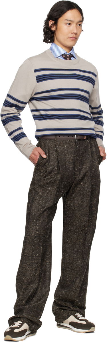 Sweater Paul Smith PS Paul Smith Raised Stripe Merino Wool Sweater Beige | M2R-307Z-P22297-61, 3