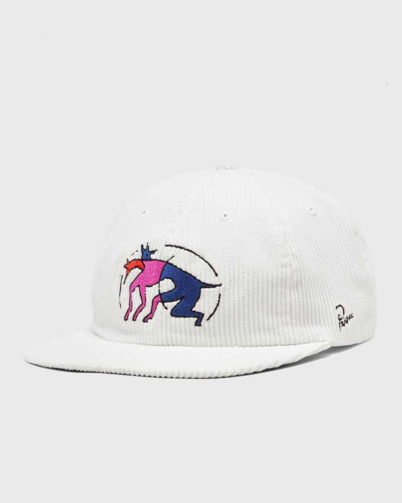 Hat By Parra Zoomies 6-Panel Corduroy Hat Hvid | 54186