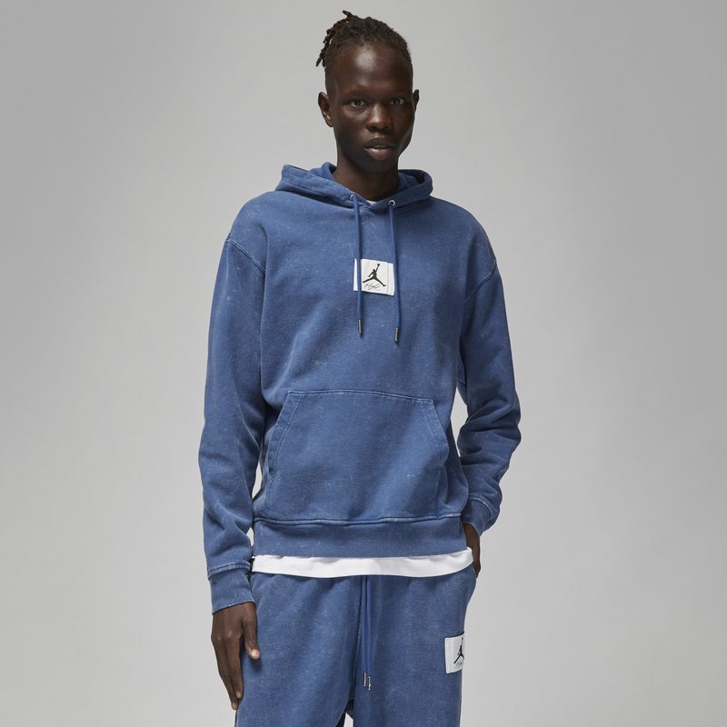 Sweatshirt Jordan Essential Washed Fleece Hoodie Blå | DR3087-493, 0