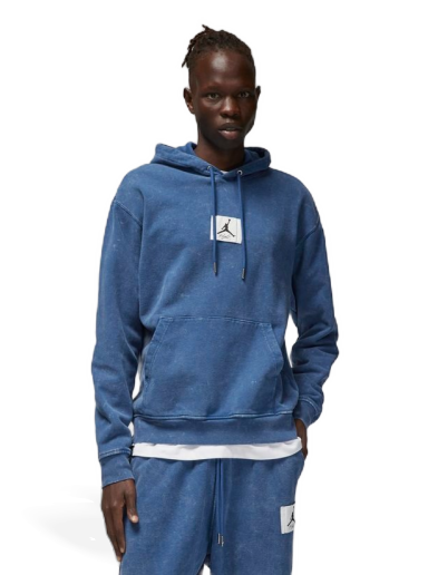 Sweatshirt Jordan Essential Washed Fleece Hoodie Blå | DR3087-493