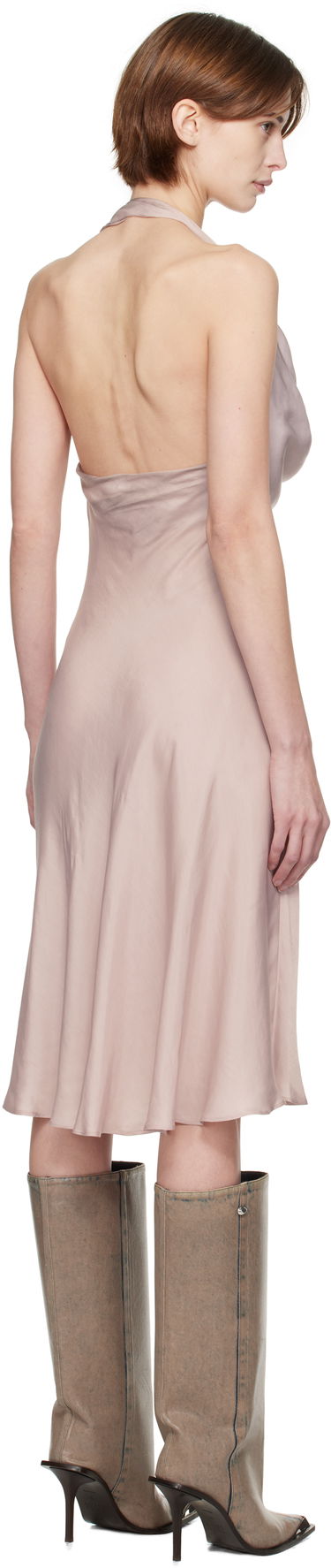 Kjole Diesel Diesel D-Estiny Halter Neck Midi Dress Lyserød | A16221 0JNAC, 2