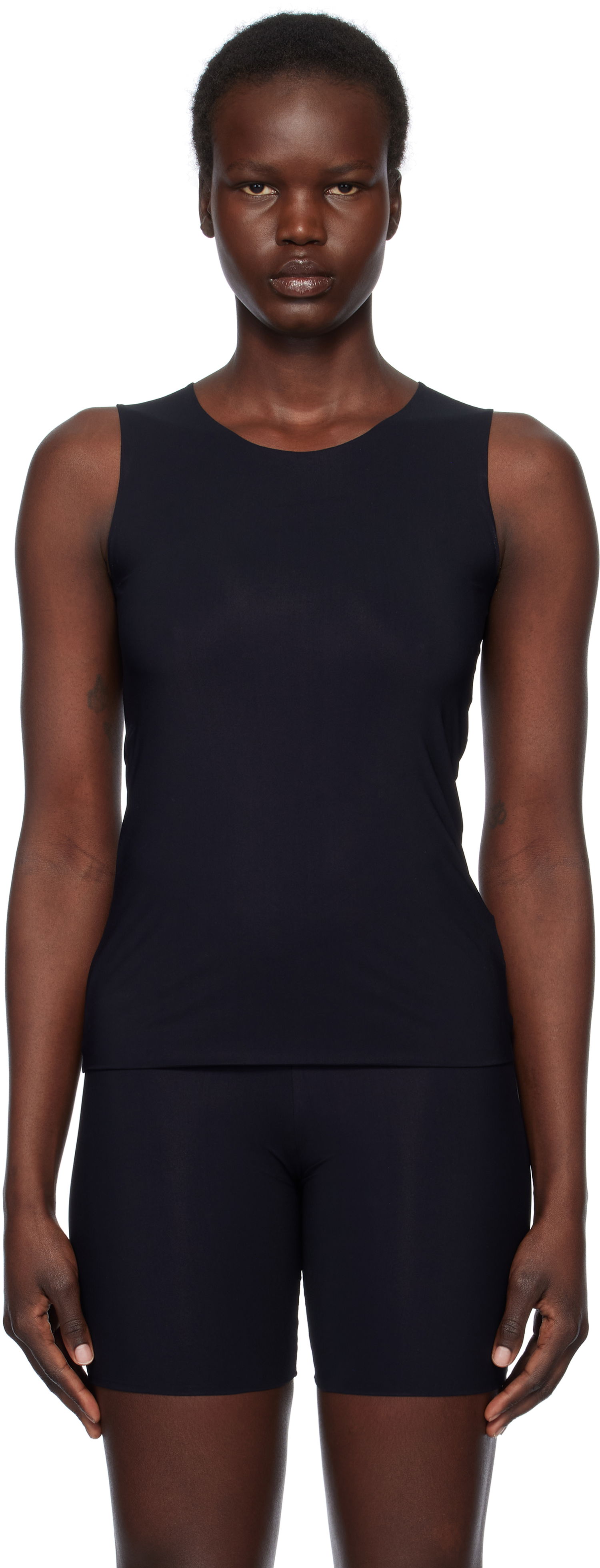 Tanktop Jil Sander Jil Sander Nylon Tank Top Sort | J01NC0016_J70026, 0