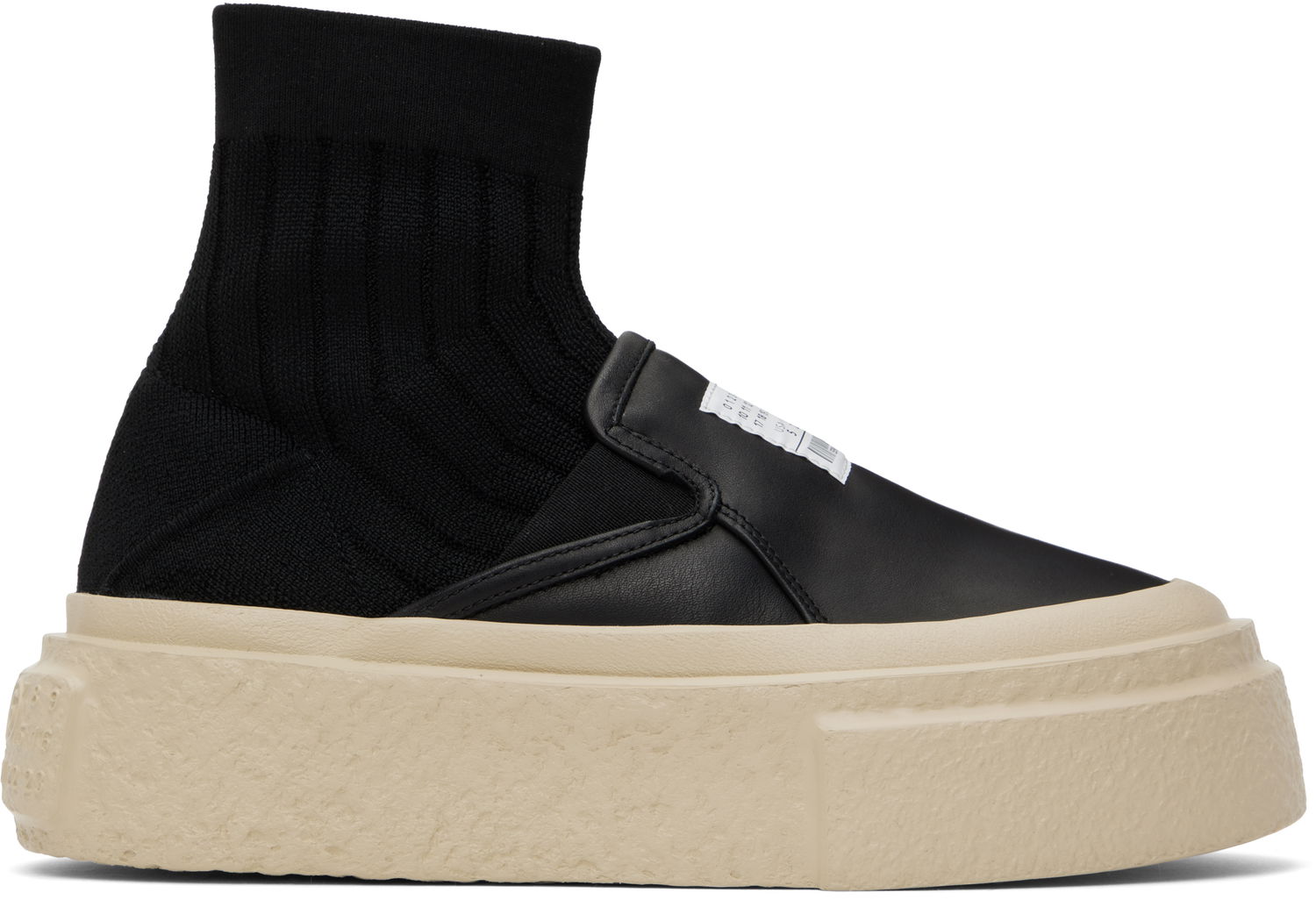 Sneakers og sko Maison Margiela MM6 Maison Margiela Knit Sock Platform Sort | S59WS0232 P8087, 0