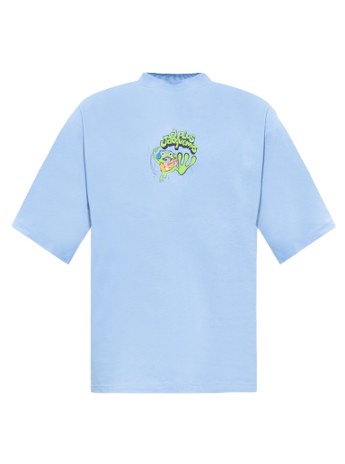 T-shirt Jacquemus Le TGrenouille Frog Print Blå | 226JS068-2099-3BX