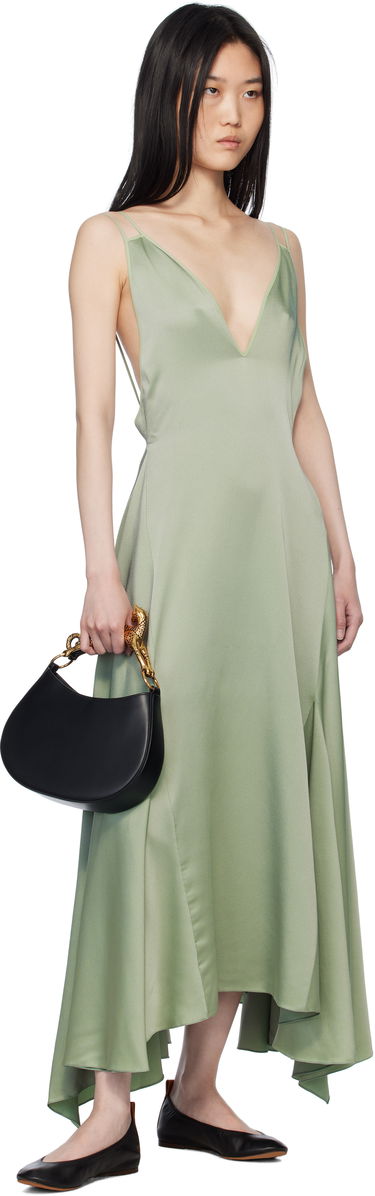 Kjole LANVIN Lanvin Silk Bowling Midi Dress Grøn | RW-DR0082-3421-P25, 3