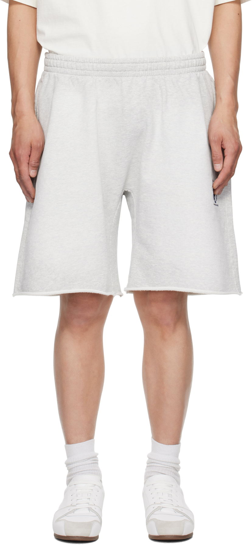 Shorts Alexander Wang Alexander Wang Oversized Cotton Terry Sweat Shorts Grå | UCC2254118