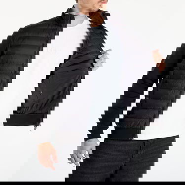 Puffer jakke Tommy Hilfiger Jacket Mix Media Ess Rwb Stand Collar Sort | MW0MW41329 BDS, 1