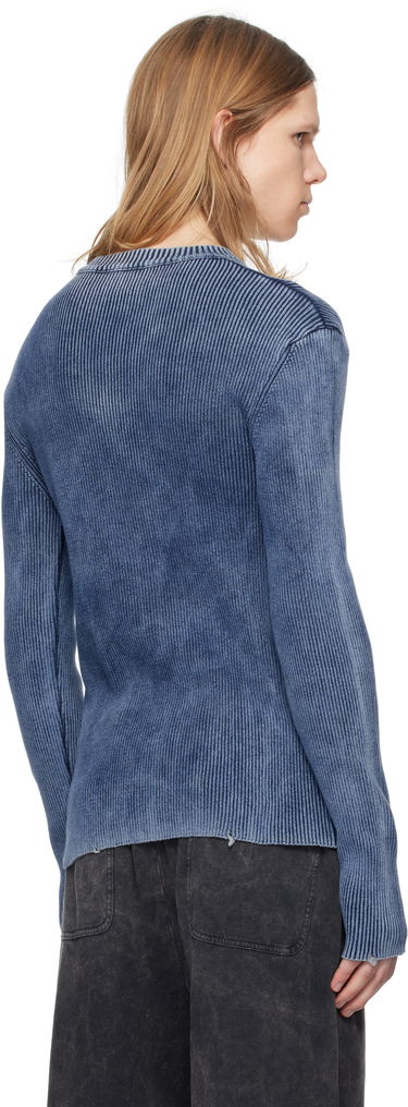 Sweater Diesel Diesel K-Darin-D Cutout Ribbed Sweater Blå | A17512-0ANAH-8AT, 2