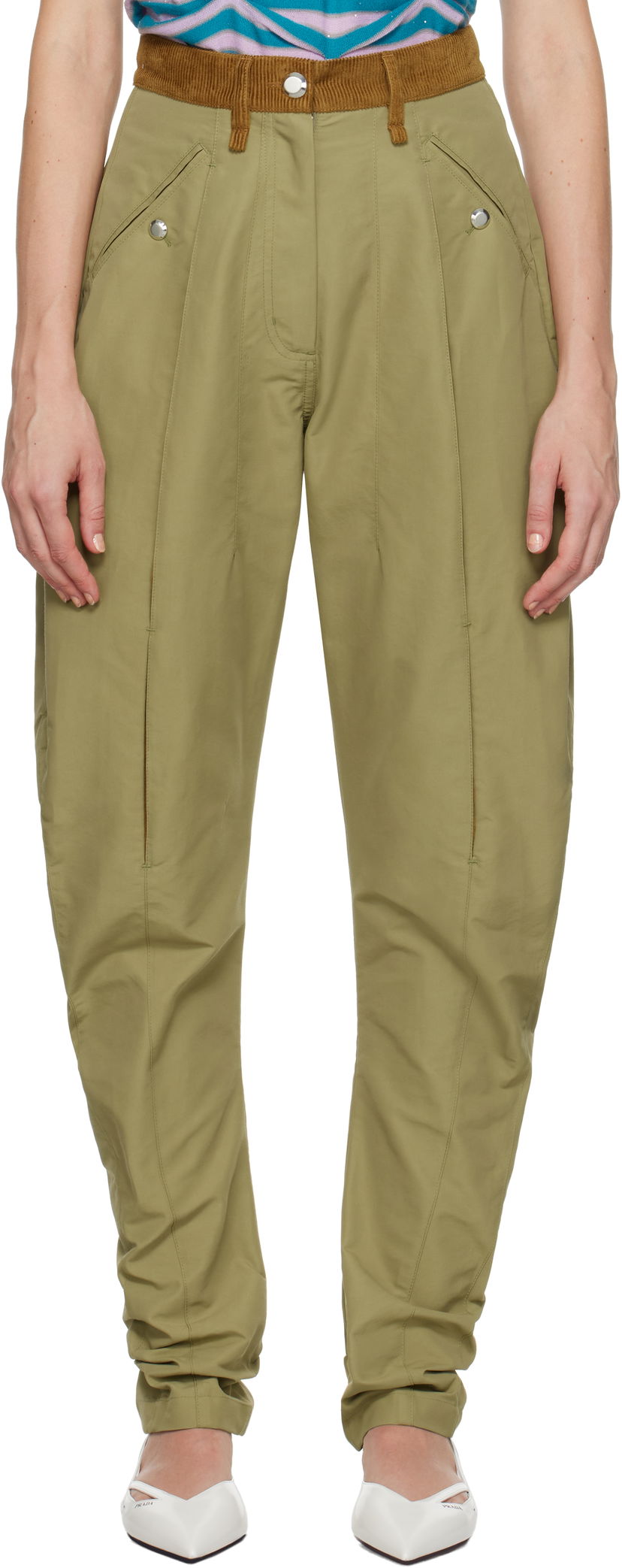 Bukser KIKO KOSTADINOV Chasseur Trousers Grøn | KKWAW24T02-7
