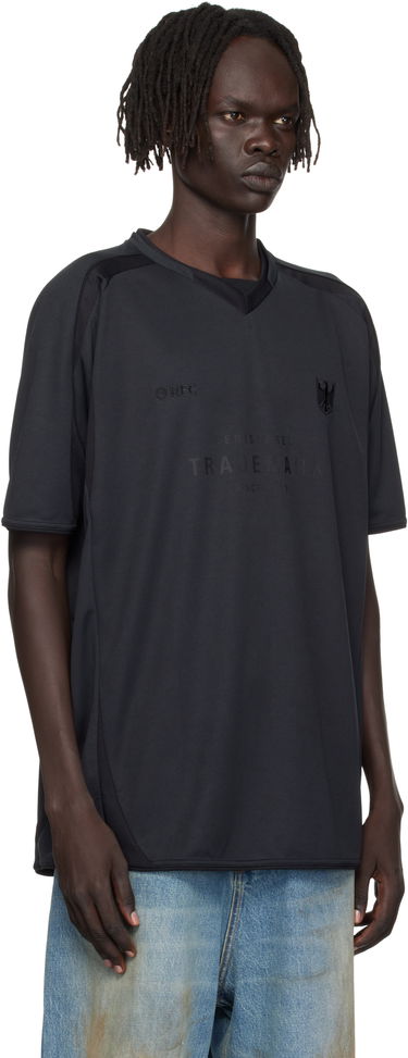 T-shirt VETEMENTS Trademark Football Jersey Sort | UH76TR500B, 1