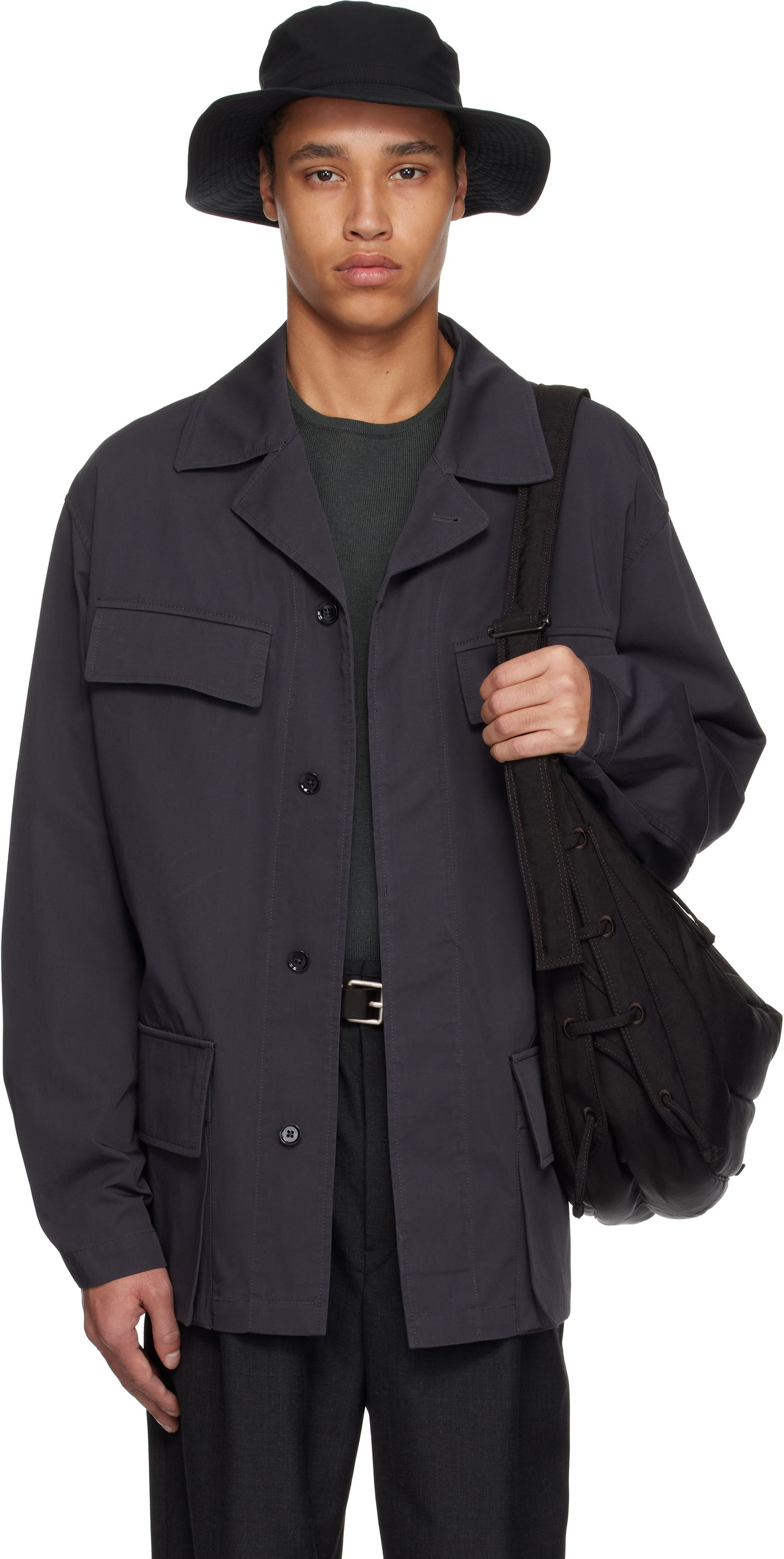 Jakke LEMAIRE Lemaire Four-Pocket Jacket Grå | OW1122 LF1352, 0
