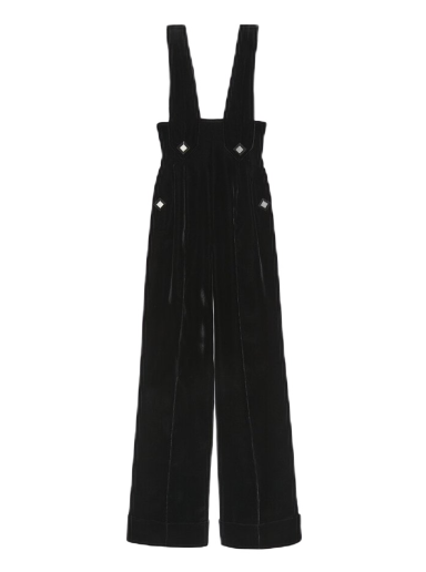 Jumpsuit Gucci Silk Viscose Cuffed Jumpsuit Sort | 725971 ZAGN6 1000