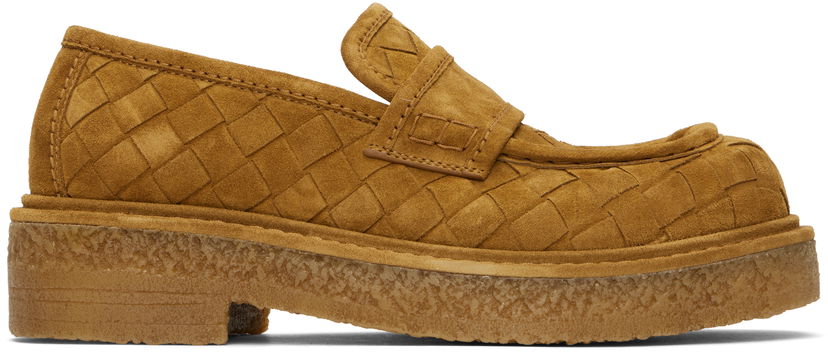Sneakers og sko Bottega Veneta Bottega Veneta Haddock Suede Platform Loafers Brun | 806935 V3QE0 2615