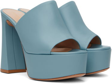 Sneakers og sko Gianvito Rossi Gianvito Rossi Holly Mule Platform Sandals Blå | G16990.70RIC.NAP, 3
