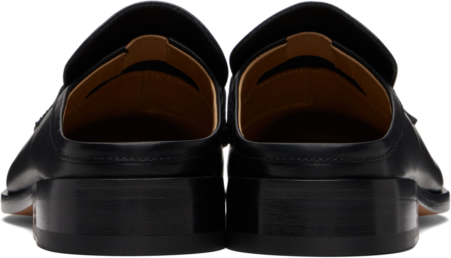 Sneakers og sko Maison Margiela MM6 Maison Margiela Embossed-Logo Loafers Sort | SH1WX0005 P5000, 1