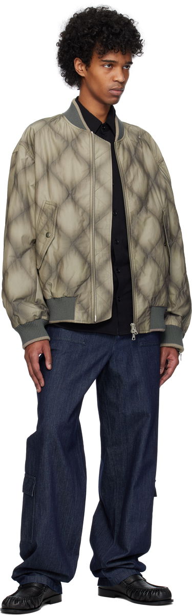 Bomberjakke Dries Van Noten Dries Van Noten Duck Canvas Bomber Jacket Grøn | 251-020537-1026, 3