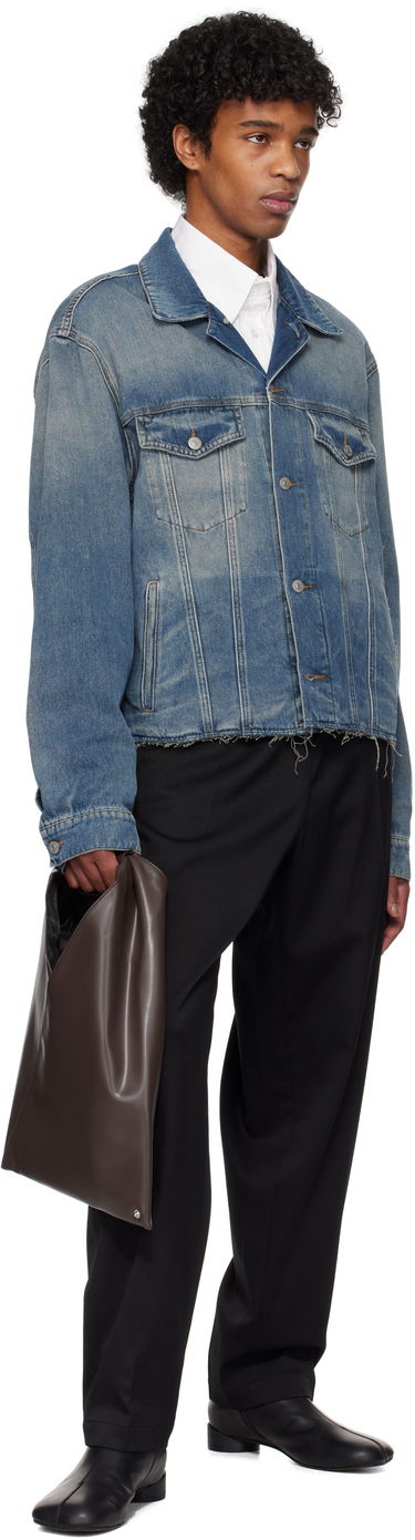 Jakke Maison Margiela MM6 Maison Margiela Raw Edge Denim Jacket Blå | SH0AM0047 M30017, 3