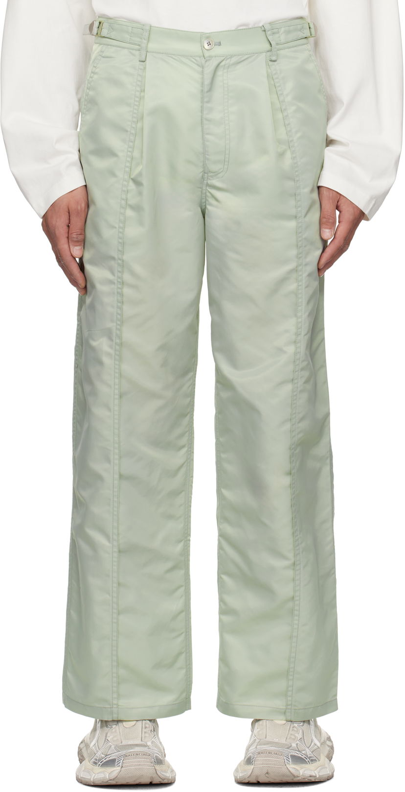 Bukser Feng Chen Wang Feng Chen Wang Nylon Trousers Grøn | FUS19TR31
