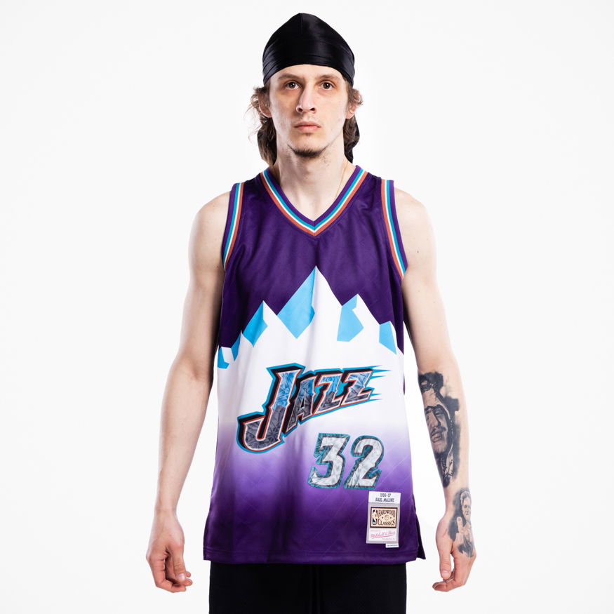 Jersey Mitchell & Ness 75th Anniversary Swingman Jersey Karl Malone Lilla | SMJY1202-UJA96KMAPURP, 0