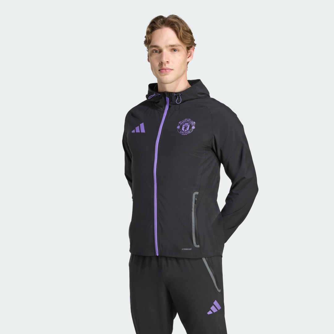 Bukser adidas Performance Manchester United Tiro 25 Competition Vis Travel Pants Sort | JV5351, 0