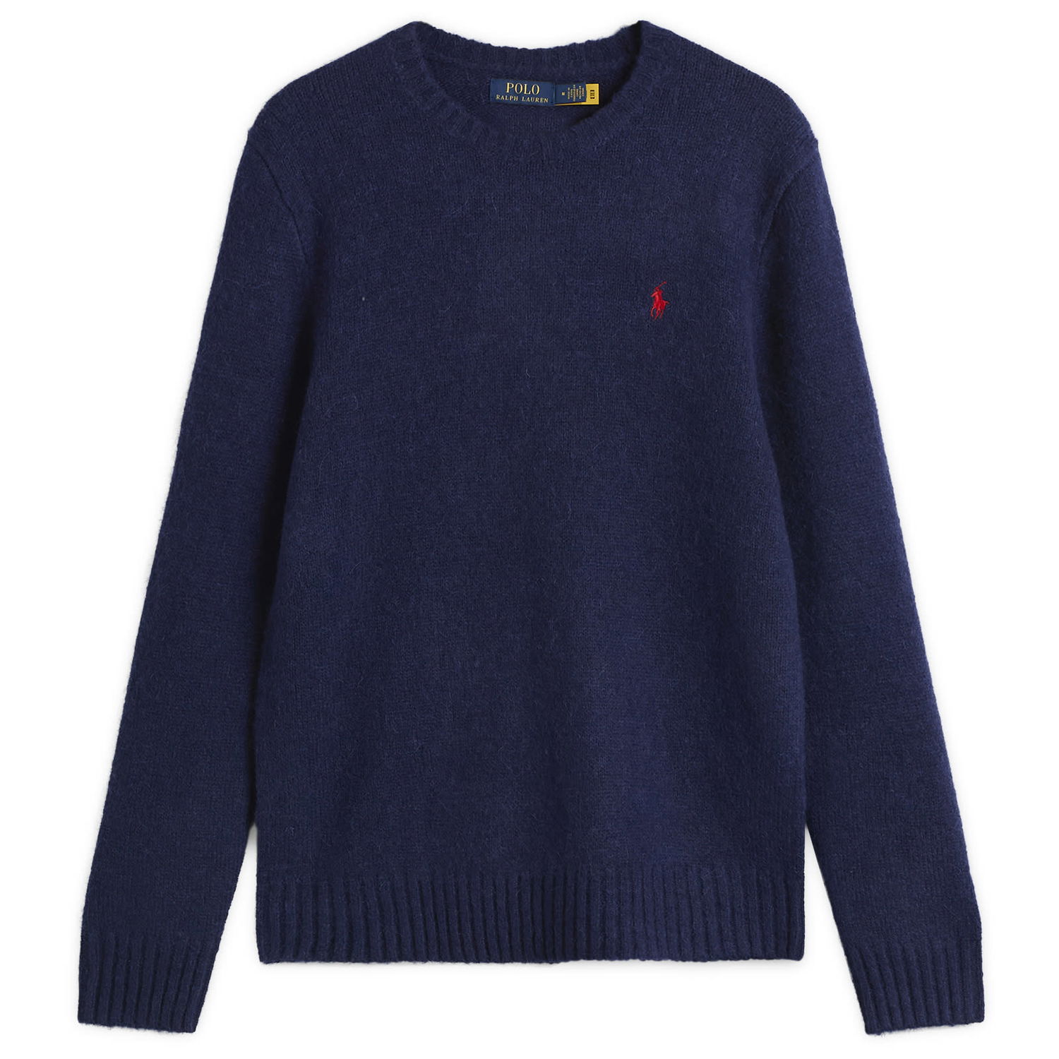 Sweater Polo by Ralph Lauren Brushed Shetland Knit Jumper Mørkeblå | 710918805501-BLU, 0
