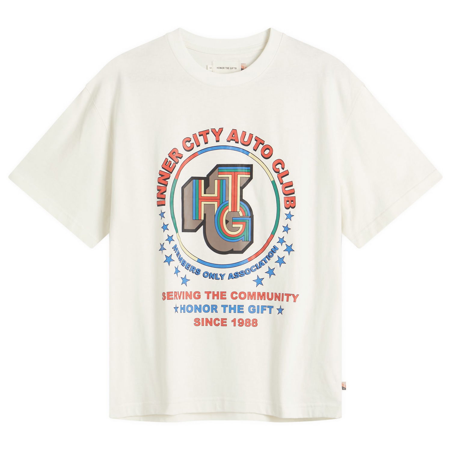 T-shirt Honor The Gift Auto Association Graphic T-Shirt Hvid | HTG250147-BON, 1