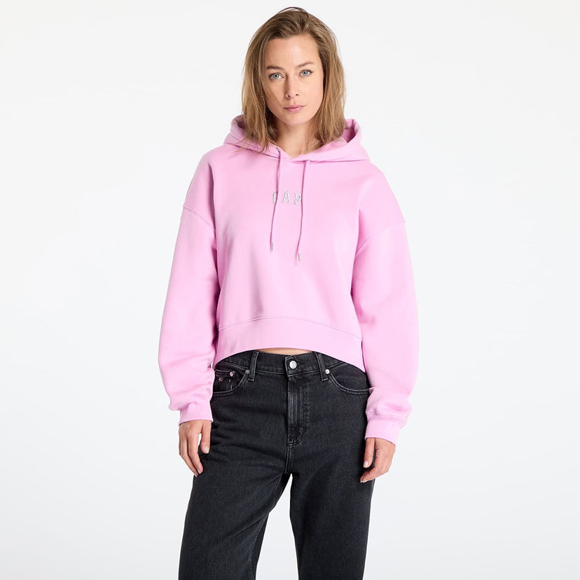 Sweatshirt GAP GAP Oversized Logo Hoodie Lyserød | 588015-01