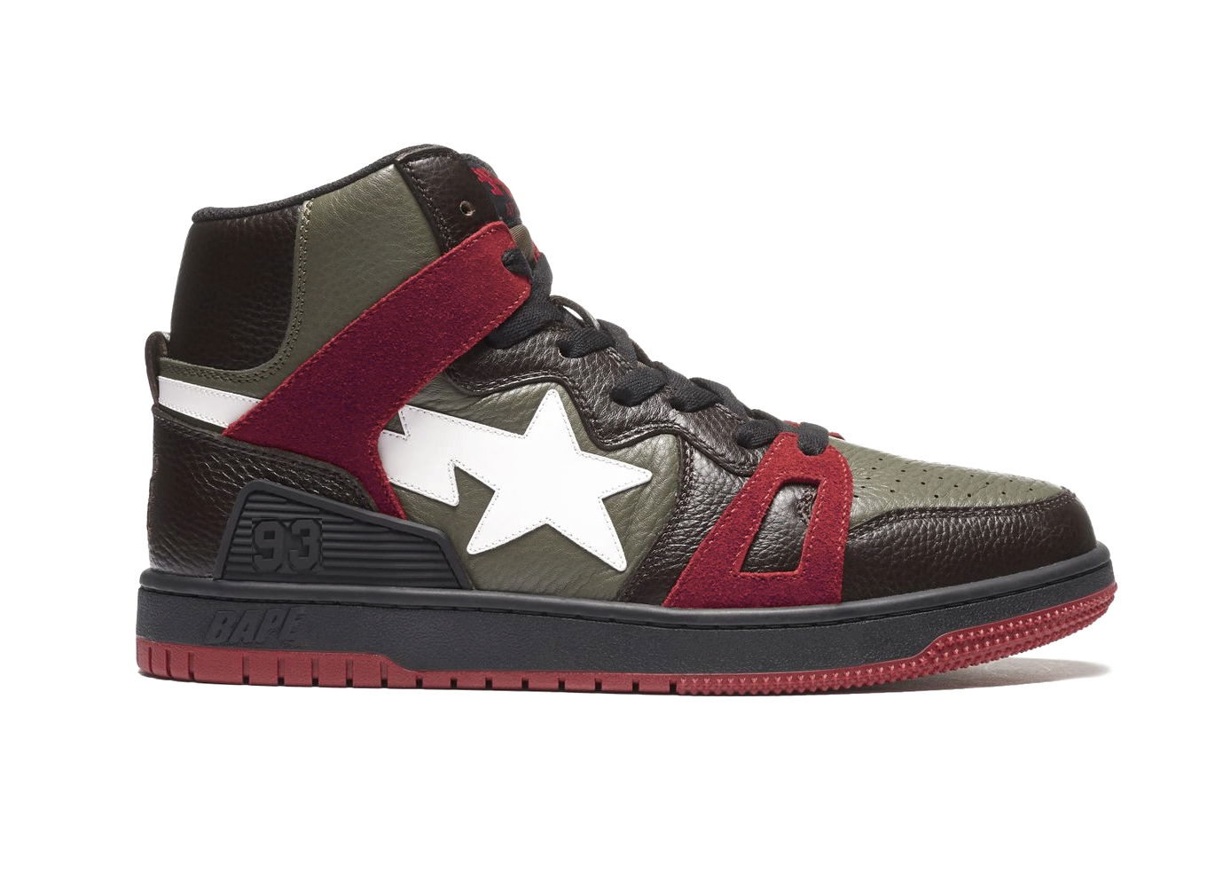 Sneakers og sko BAPE Bape Sta 93 Hi "Khaki Green" Grøn | 1H20191032, 0