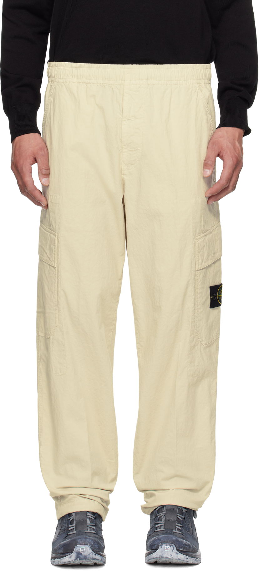 Cargo bukser Stone Island Stone Island Mil-Spec Stretch Ripstop Cargo Pants Beige | K1S15 3100022 S0063