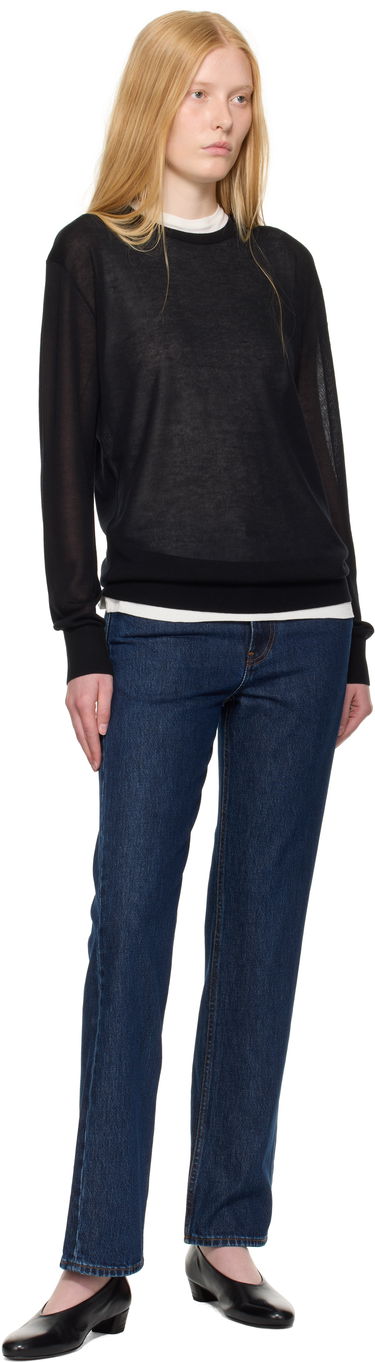 Jeans TOTEME TOTEME Low Straight Jeans Blå | 252-WRB0270-FB0045, 3