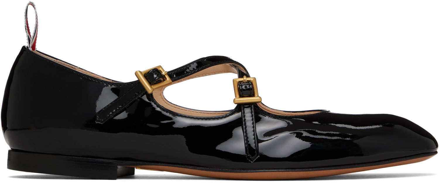 Kjole Thom Browne Thom Browne Thom John Ballerina Flats Sort | FFD143A-00216, 0