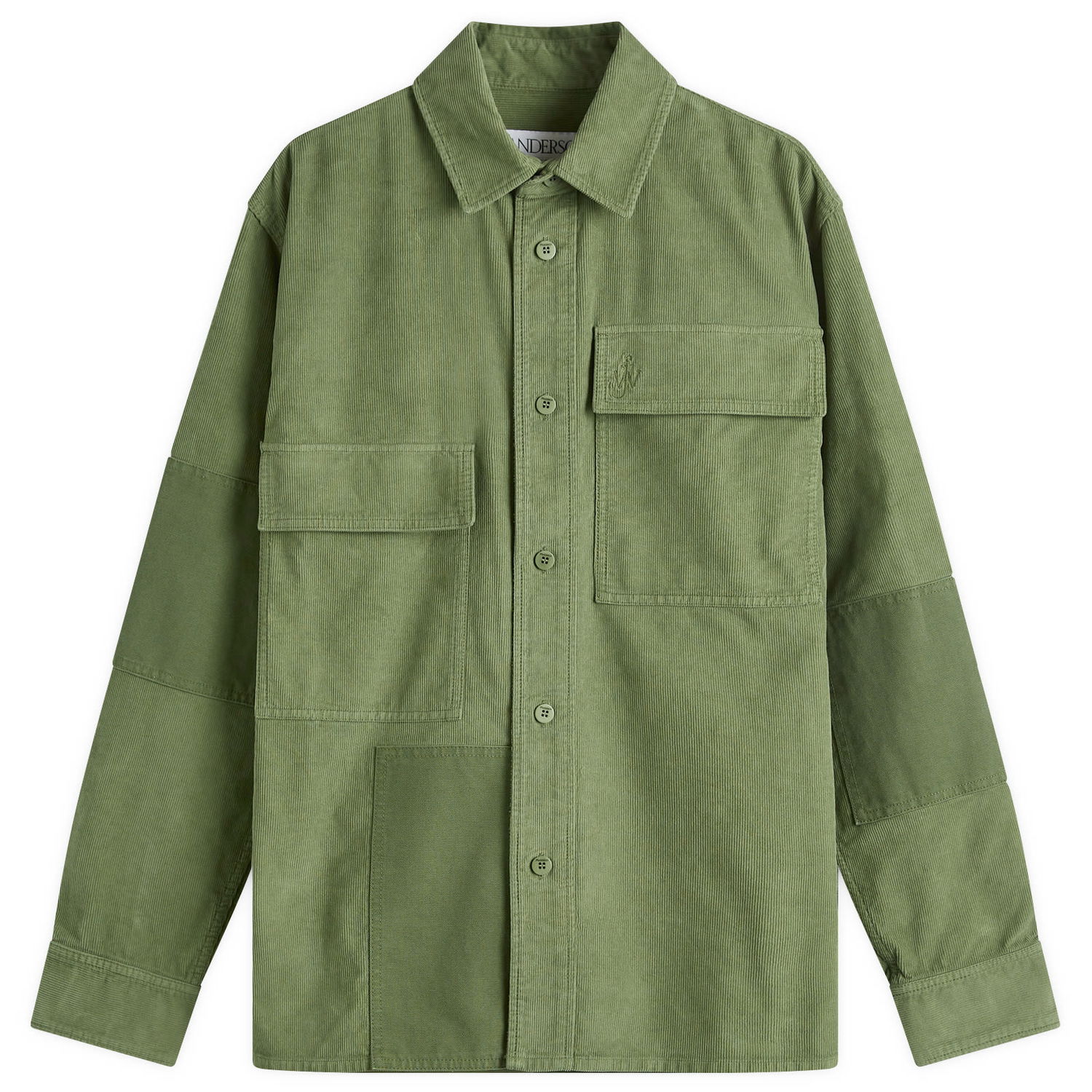Jakke JW Anderson Patchwork Overshirt Grøn | SH0317-PG1578-591, 0