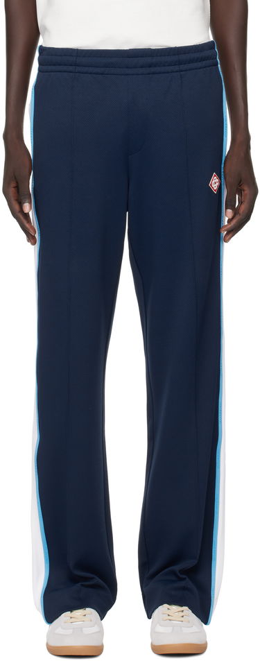 Joggingbukser Casablanca Casablanca Pique Track Pants Mørkeblå | MPF25-JTR-192-01, 0