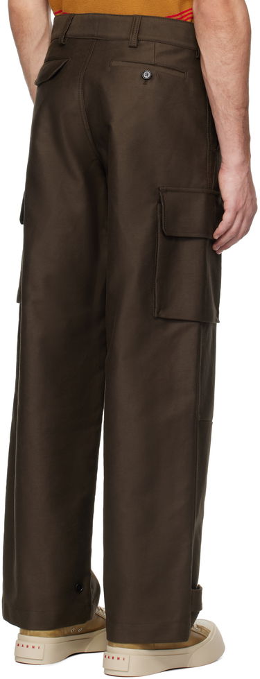 Cargo bukser Marni Marni Organic Cotton Cargo Pants Brun | PUMU0169A1 TCY36, 2